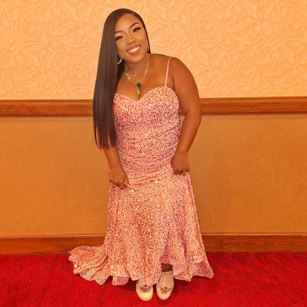 Pink Sequin Mermaid Dress